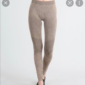 Nikibiki tan Moto leggings. Excellent condition. “Mushroom”